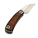 OutFans Pocket Folding Knife, Rosewood Handle, Stainless Steel Blade, Wood Folding Pocket Knife for Outdoor Hunting Camping Climbing Trekking Cycling Fishing, Fine Edge