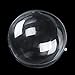 vLoveLife 30mm Clear Plastic Acrylic Fillable Ball Ornament Crystal DIY Round Bath Bomb Mold Plastic Balls - Pack of 12