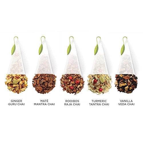 Caja Tea Forte para presentación de té, surtido, 10 bolsas de té con forma de pirámide, hechas a mano