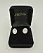SBLING 18K Rose Gold Plated AAAA Cubic Zirconia Oval Halo Stud Earrings (1.90 cttw; White Clear)