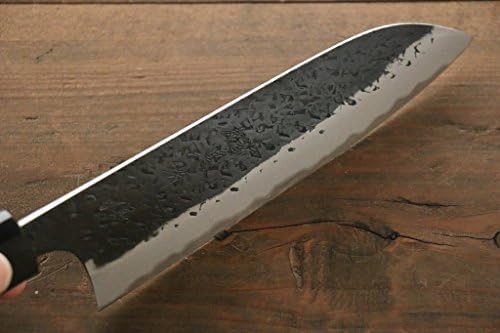 KUROSAKI BLUE SUPER CLADD KUROUCHI SANTOKU JAPANESE CHEF KNIFE 165MM