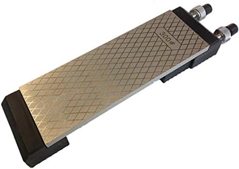 Double-Sided Diamond Sharpening Bench Stone 300/1000 Grit,Diamond Coated Whetstone Sharpener with Sharpening Stone Holder for Chisels,Garden and Kitchen Tools(200×70MM)