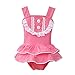 Weixinbuy Baby Girls Lace Ruffled one Piece Bikini Swimsuit