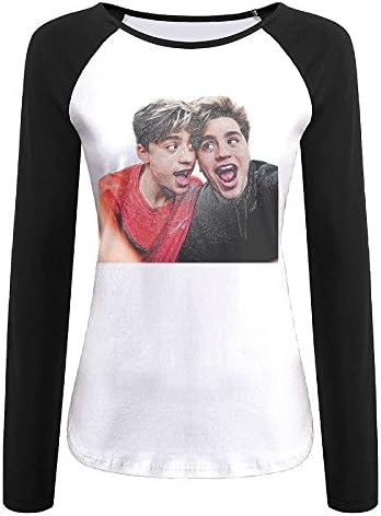 Women's Martinez&amp;Twins Creative Print Graphic Tee Fashion Long Sleeve T-Shirt