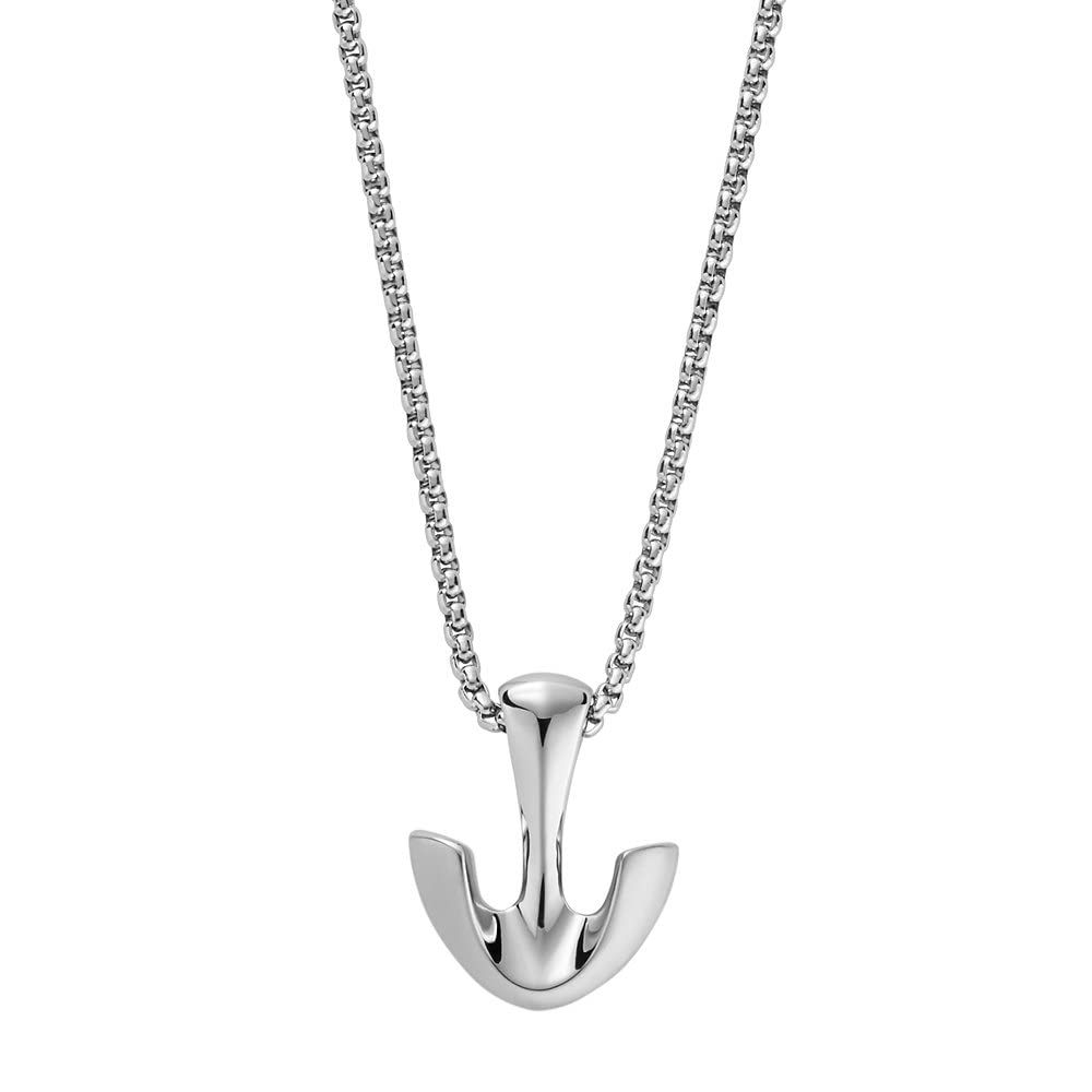 Skagen Necklace for Men Pendler, Total Length: 50 cm Silver Stainless Steel Necklace, SKJM0187040