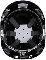 Portwest PS53 Safety Hard Hat Unvented ABS Shell 6 Point Harness Black view 2