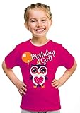 Birthday Girl Owl | Cute Owl Girly B-day Party Top, Girl's Youth T-shirt