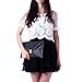 HDE Women's Envelope Clutch Purse Handbag (Black)