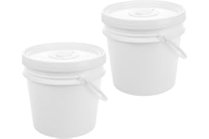 Kisangel 2pcs Portable Wipe Holder Bucket with Lid 4l Plastic Wipes Container for Travel Nursery Bathroom