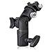 LimoStudio Flash Bracket Mount, Swivel Head Adapter, Umbrella Lighting Reflector Holder, Tripod Stand Mount Bracket, Speedlight Holder for Camera Photo Video Shooting, AGG1986