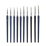 eZAKKA Fine Detail Paint Brushes Set, 10 Pcs