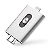 RJNO 3 in 1 USB Flash Drive1TB Pen Drive for iPhone/iPad/iOS/Android/PC USB Memory Stick (1TB, Silver)