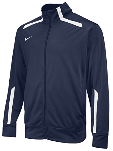 Nike men s overtime warm up jacket l navy/white