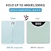 Uten Digital Body Scale, Bathroom Weight with Step-On Technology, Backlight Display, Round Corner Design and 8MM Glass, Scale for Body Weight 440lb/200kg Capacity(Cyan)