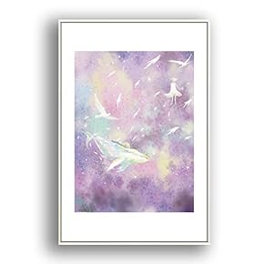 Framed for Living Room Bedroom Whale for