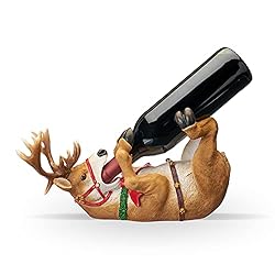 True Reindeer Polyresin Wine Bottle Holder Set of