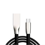 1 Pcs Micro USB Cables Rhombus Zinc Alloy Samsung USB Cable Charging Cord Sync Data Charger for Android, Samsung Galaxy S6/Edge/Note, HTC,Sony, Nokia and More
