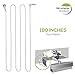 Grounding Sheet - Earthing Products Kit for Bed w/Conductive Pad | Under Blanket & Sheet for Sleep EMF Therapy | Woven Silver Set for Queen, King Mattress Bedding w/Ground to Earth Cable
