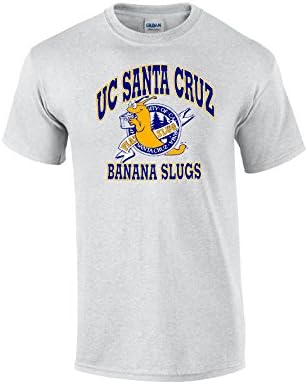 Banana Slugs Vincent T-Shirt Light Grey Gildan Men's Cotton Tee
