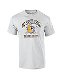 Banana Slugs Vincent T-Shirt Light Grey Gildan Men's Cotton Tee (Large)