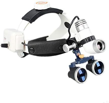 magnifier Medical Dental Surgical Binocular Headband Loupes With Headlights, With 3w LED Headlamp Lights Working Distance: R 420mm, Magnification: 2.5x And 3.5x For Surgery Vascular Fauay