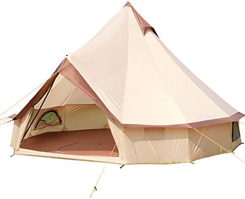 Tent Camping 4 Season Waterproof Yurt Tent, 10 Persons Teepee Wigwam Desert Tent