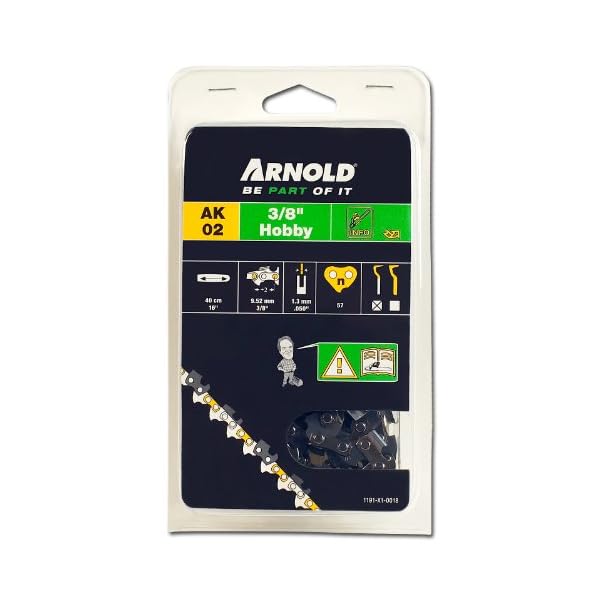 ARNOLD - SÃ¤gekette 3/8 Zoll Hobby, 1.3 mm, 57 Treibglieder, 40 cm Schwert; 1191-X1-0018