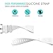 MoKo Fitbit Charge 2 Band, Soft Silicone Adjustable Replacement Sport Strap Band for 2016 Fitbit Charge 2 Heart Rate + Fitness Wristband, Wrist Length 5.70