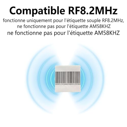 Desactivador EAS 8.2 MHz para equipos antirrobo – Máquina de desactivación compatible Checkpoint para etiquetas de seguridad en la tienda
