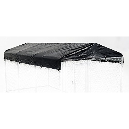 Dog Kennel Cover - WeatherGuard Large All Season Dog Run Cover & Roof - Perfect Fit for 5ft. X 15ft. Outdoor Cages and Pens (5ft. X 15ft)