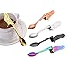 Mermaid Coffee Spoon Stainless Steel Hanging Spoon Set - 18/10 Cute Teaspoon Sugar Spoon Ice Cream Desert Spoon Hanging Spoons Cup Soup Multi-functional Kitchen Tools Set (Pack of 5)