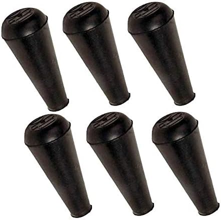 KHAMPA 6 Pieces Soft Rubber Arrowheads 7/8" - Safety Arrow Tips Archery Hunting Game Practice