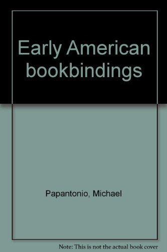 Early American bookbindings