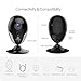 EZVIZ Indoor Wi-Fi Security Camera HD IPC Compatible with Alexa Google Home IFTTT 2.4G WiFi 25ft Night Vision Motion Detection Alert Baby/Pet Monitoring 111° Wide Angle Two-Way Audio Black CTQ2C