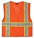 ML Kishigo 1196 Ultra-Cool Polyester Mesh Multi-Pocket Vest, Large, Orange