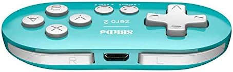 Amazon Com 8bitdo Zero 2 Mini Bluetooth Gamepad For Nintendo Switch Windows Android Macos Steam Raspberry Pi Turquoise Computers Accessories