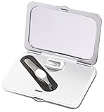 Simply Beauty Smart Compact Mirror with Tweezers White Lighted Makeup Mirror