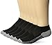 Skechers Mens 6 Pack Half Terry, Black, Sock Size: 10-13/Shoe Size:9-11