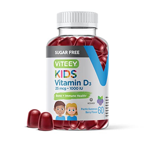 Vtamin D3 Kids Gummies 25mcg 1000 IU - Sugar Free -