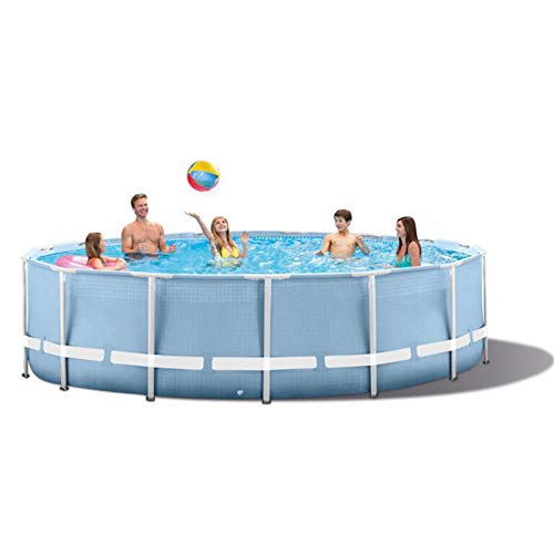 Anjur Oberirdischer Frame Pool mit Filterpumpe, 120 * 30 Zoll Runde Pools für Den Familiengarten im Freien – Bild 4