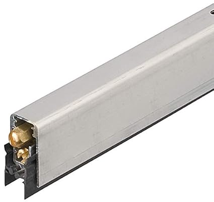 JUVA Türbodendichtung automatisch Zimmer-Türdichtung Absenkdichtung 1770NS Zugluftstopper kürzbar - H10187 | Länge 930 mm | U