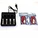 Paddsun® 8PCS 2400Mah 3.7V 16340 Rechargeable Battery Add 8 Slot 18650 16340 14500 Automatic Stop Battery Charger Adapter for Flashlight Camera DI