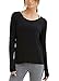 Ssyiz Womens Cute Workout Tops Open Back Yoga Shirts Sport Gym Clothes With Thumb Hole Black XL