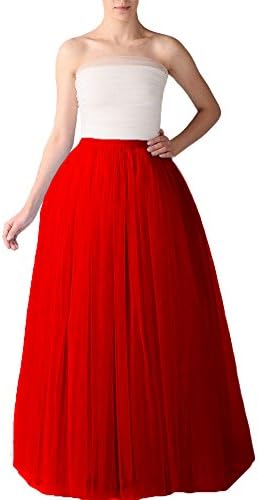 Sweetdresses Long A-Line Tulle Petticoat Half Slip Underskirt