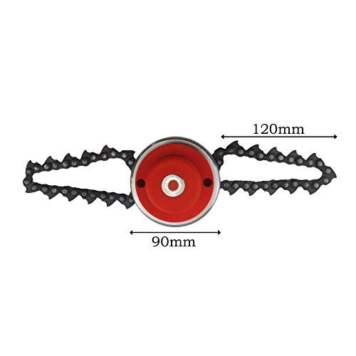 Hanperal 65Mn Garden Lawn Grass Trimmer Head for Chain Mower Replacement Part Accessory - Thumbnail 4