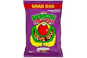 Mega Monster Munch Pickled Onion Flavour Baked Corn Snack 40g x 30 Bags