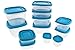 Rubbermaid Food Storage Containers w/Easy Find Lids System - Stain Resistant BPA-Free Tritan Plastic - Great for Storing Leftovers & Staples - 24 Piece Set - Blue