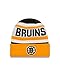 New Era NHL Boston Bruins Biggest Fan 2.0 Cuff Knit Beanie, One Size, Yellow