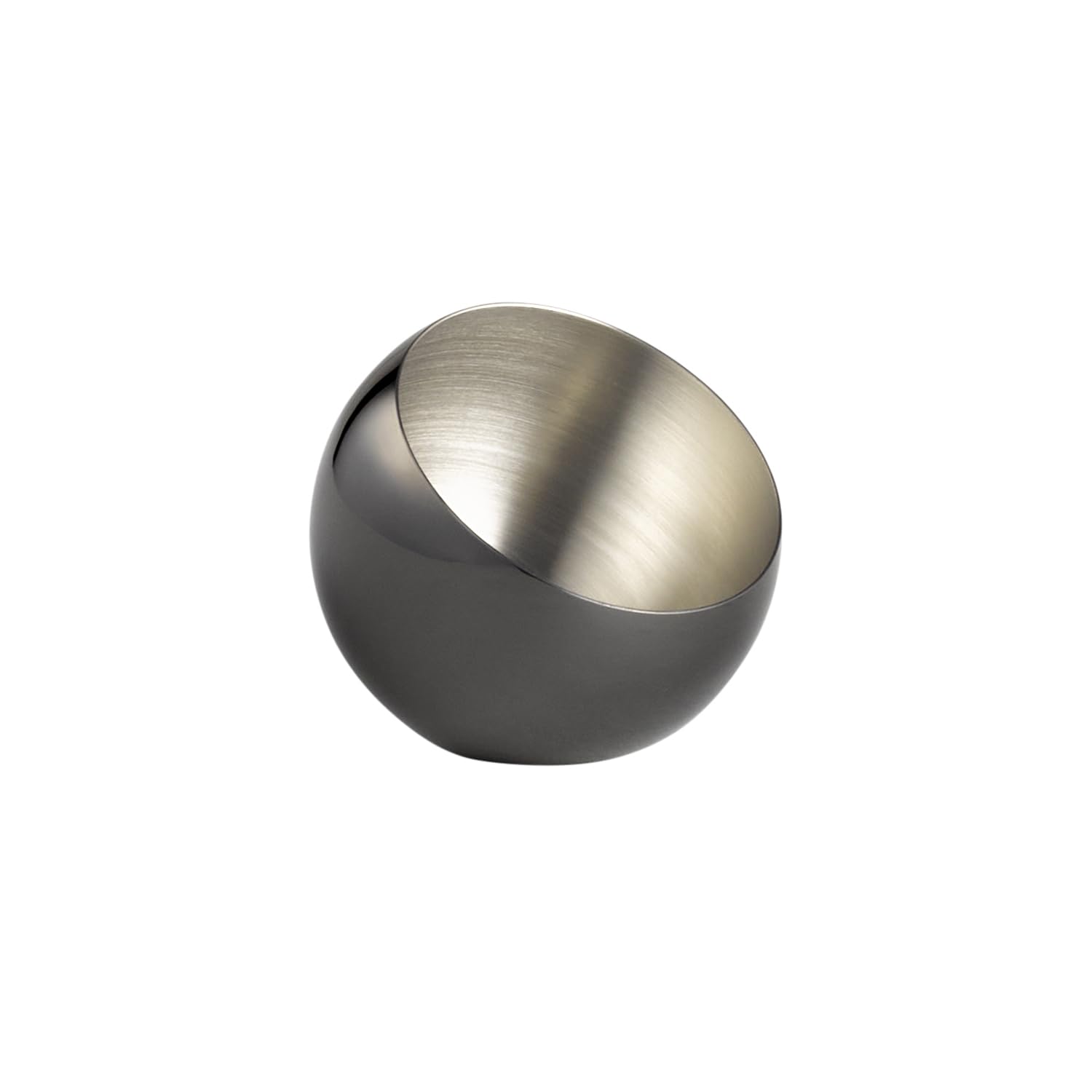 APS Sphere 40772 Bowl Set of 3 Diameter 8 cm Height 7 cm 0.1 Litre Stainless Steel Gunmetal Look