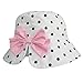 Happy Cherry Girl's Polka Dot Bucket Hat Thin Cotton UPF 50+ Packable Fishing Cap 3T-6T
